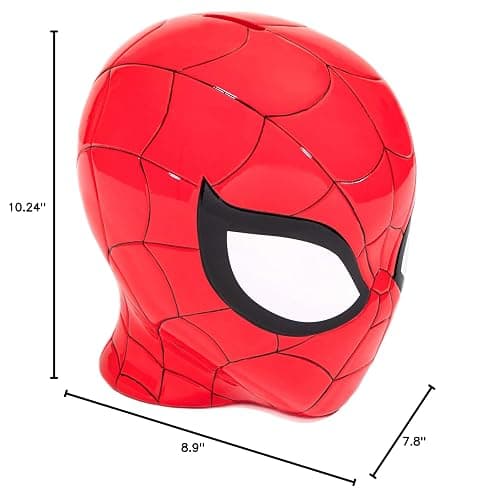 Jay Franco Marvel Spiderman Ceramic Coin Bank - Kids Decor Money Saving Piggy Bank (Official Marvel Product) thumbnail 2