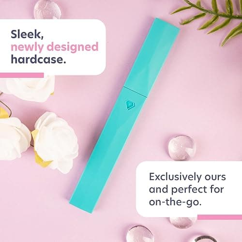 Bona Fide Beauty Czech Glass Nail File with Case in Pastel Green Violet | Crystal File for Natural Nails with Protective Case, Nail Care Tool Gifts for Women, Fine Grit Gentle Nail Care thumbnail 5