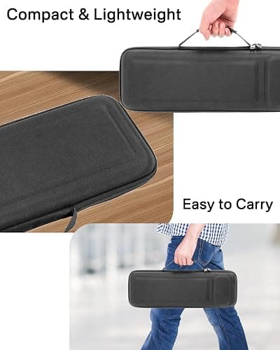 RAIACE Hard Storage Case Compatible with Apple Magic Keyboard + Magic Mouse. (Case Only) - Black thumbnail 7