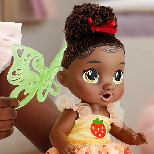 Baby Alive Fairy Fashions Berry Boo Doll with Clothes Accessories, Black Hair, 11 Inches, Kids Toys, Ages 3+ (Amazon Exclusive) thumbnail 8