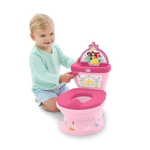 Bright Starts Disney Junior Princess My Size Potty Training Toilet, Toddler Potty Chair with Flushing & Cheering Sounds, Removable Seat with Splash Guard & Handles, Ages 18+ Months, Up to 50 lbs thumbnail 6