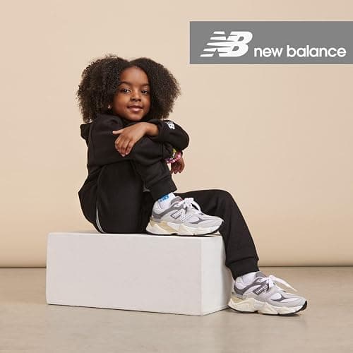 New Balance Girls Quarter Zip Up Hoodie – Soft Cotton Blended Fleece Active Youth Pullover Sweatshirt, Lined Hood thumbnail 7