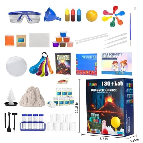 SNAEN 240+ Lab Experiments Science Kits, Chemistry Set, Crystal Growing, Erupting Volcano, STEM Activities Educational Toys Gifts for 6 7 8 9 10 11 Years Old Boys Girls Kids Toys thumbnail 2