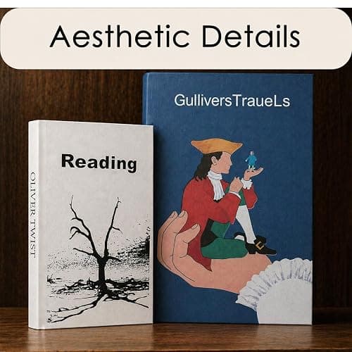 Decorative Books Set of 2, Blue and White Book Boxes with Hidden Storage | Magnetic Closure for Coffee Table and Bookshelf Styling; Organizes Remotes, Keys, Notes, Jewelry and Small Keepsakes thumbnail 7