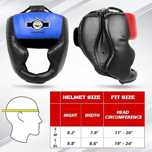 2 Pack & 1 Pack Boxing Headgear - Sparring Safety Head Guard for MMA, Kickboxing, Muay Thai, Boxing - Men, Women, Kids thumbnail 5