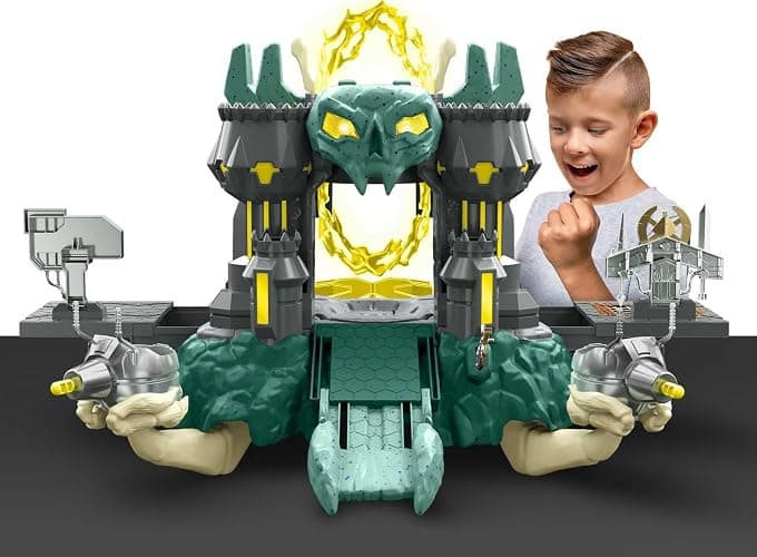 Masters of the Universe and He-Man Playset, MOTU Castle Grayskull with Drawbridge, Lights, 20 Sounds, Blasters thumbnail 2