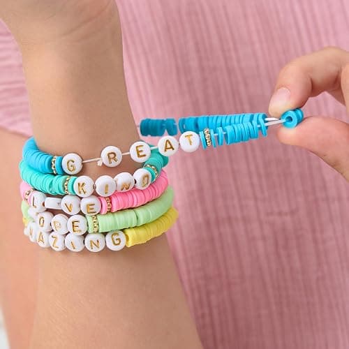 JIASHUYEYE Preppy Bracelets for Teen Girls - Stackable Boho Surfer Friendship Bracelets Set for Little Girls & Women thumbnail 7