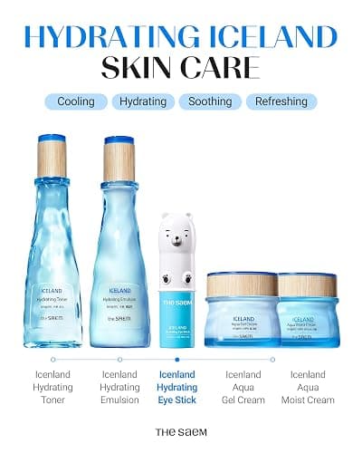 THESAEM Iceland Hydrating Eye Stick - Cooling Balm - Dark Circles & Puffiness – Under Eye Treatment - Reduce Wrinkles and Moisturizing - Minimize Dark & Puffy Eyes - Aqua Scent, 0.38 oz thumbnail 8