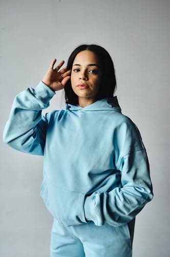 RIFLESSI Men's Women's Premium Heavyweight 100% French Terry Cotton 2 Piece Hoodie Pullover Jogger Sweatsuit Tracksuit Set - Large - Baby Blue thumbnail 5