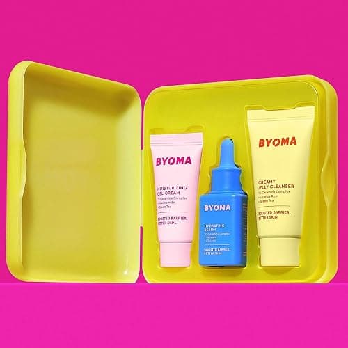 BYOMA So Hydrating Set - Barrier Repair Skincare Set - Creamy Jelly Cleanser, Hydrating Face Serum & Ceramide Face Moisturizer for Dry Skin - Anti Wrinkle, Alcohol Free Skin Care - 30ml, 15ml, 15ml thumbnail 4