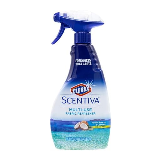 Clorox Scentiva Fabric Refresher Spray for Household Home Fabrics, Odor Refreshing Spray for Upholstery, Curtains, Bedding and Carpets, Pacific Breeze Coconut Scent, 16.9 Fl Oz - Image 1