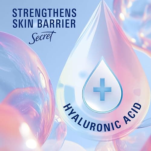 Secret Clinical Strength Antiperspirant Deodorant for Women, 100hr Sweat & Odor Protection, 3X Stress Protection with Hyaluronic Acid, PH Balanced, Invisible Solid, Completely Clean Scent, 0.5 oz thumbnail 6