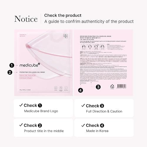 medicube Salmon DNA PDRN pink collagen jelly gel mask | overnight face mask for glass glow skin- elasticity, hydrating, firming and moisturizing | korean skincare, 28g, 1ea thumbnail 2
