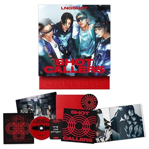 LNGSHOT - SHOT CALLERS 1st EP Album Standard Ver. Case Box R + Photobook + Folded Poster + Sticker Official K-POP Sealed Album - Image 1