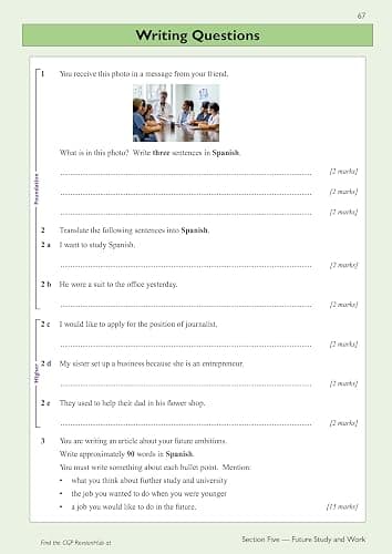New GCSE Spanish AQA Complete Revision & Practice with CGP RevisionHub (for exams from 2026): Includes Audio & Online Tests (CGP AQA GCSE Spanish) thumbnail 17