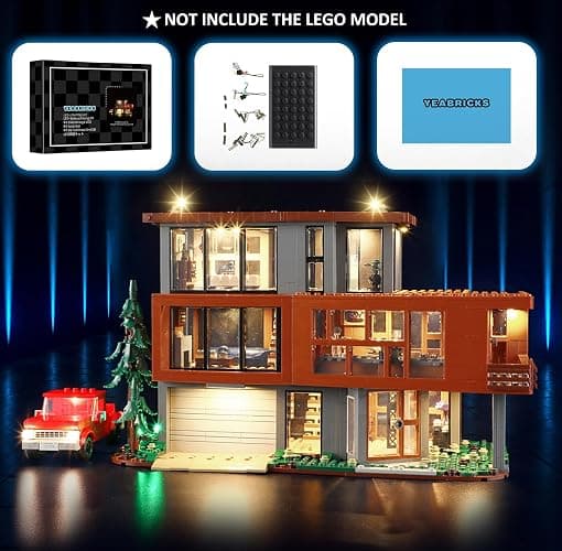 YEABRICKS LED Light for 21354 Ideas Twilight The Cullen House Building Blocks Model (Building Set NOT Included) thumbnail 5