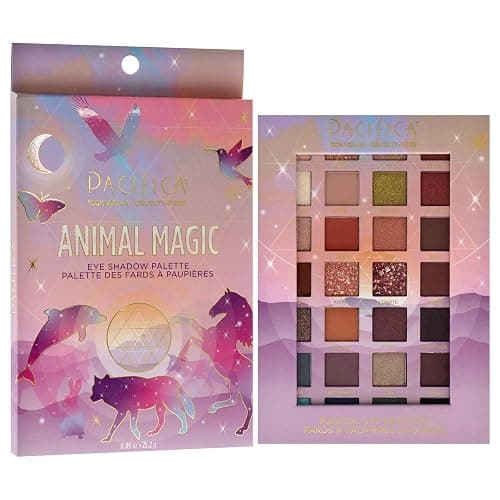 Pacifica Eyeshadow Palette – Animal Magic with Colorful Blendable Shades, Highly Pigmented Mineral Eyeshadow, Talc-Free, Vegan & Cruelty-Free, 0.89 oz (28 Shades) thumbnail 3