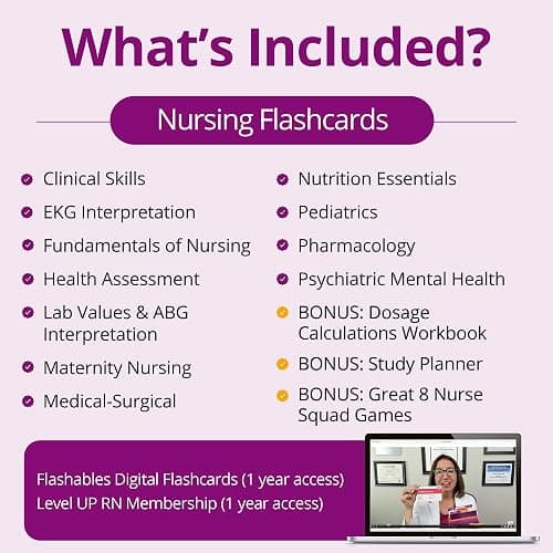 Ultimate Nursing School Kit + Dose Calc + Planner + 8 Study Games – Over 2400 Flash Cards – No Fluff – Covers 11 Core Nursing School Subjects – Essential 2025-2026 NCLEX ATI HESI Tested Info thumbnail 3
