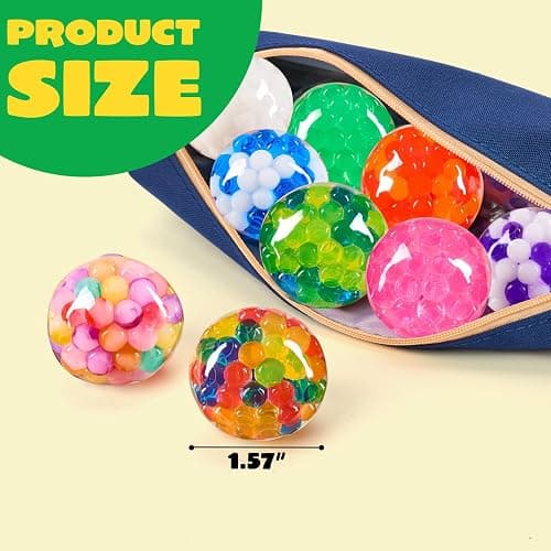JOYIN Mini Stress Balls, 24 Pack Squishy Toys Fidget Balls for Adults, Squishy Stress Relief Balls, Relieve Work Anxiety, Exercise Hand Flexibility, Party Favors thumbnail 5
