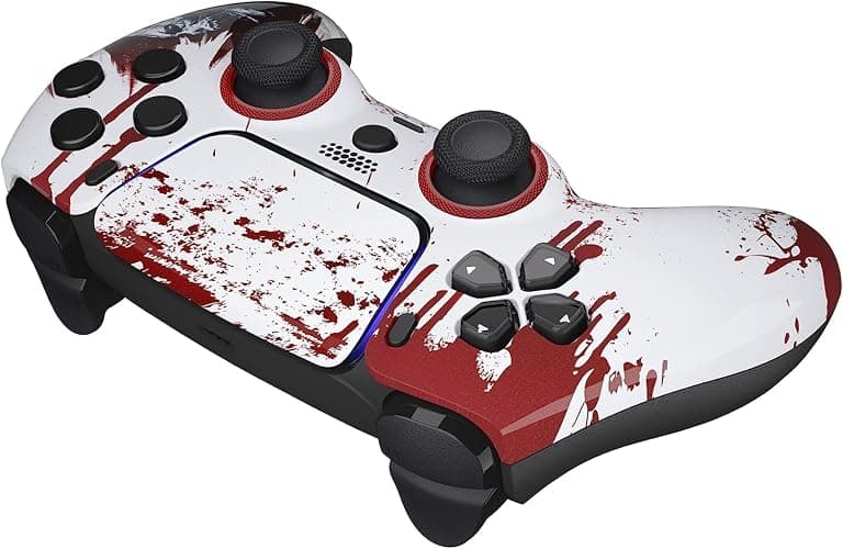 Custom Controllerzz Wireless Controller Compatible with PS5 - Multiple Designs Available (PS5 Bloody Zombie) - PS5 Bloody Zombie thumbnail 4