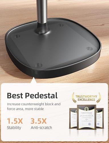 LISEN Cell Phone Stand Adjust for iPhone Phone Holder for Desk, Office Desk Accessories PC Gaming Gifts for Her Essentials Kitchen Gadgets Fit Telephone OtterBox Case Switch iPad Air Tablet 4-10 in thumbnail 6