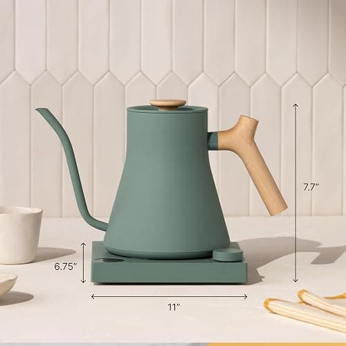 Fellow Stagg EKG Pro Gooseneck Electric Kettle, Brew Timer, 0.9 Liter | To-the-Degree Temp Control, Color LCD, Temp Hold, Stainless Steel, for Pour-Over Coffee & Tea, Quick Heating, Matte Black thumbnail 2