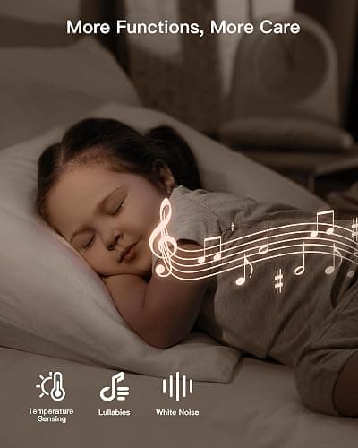 ARENTI WiFi Baby Camera Monitor B2 Kit 2026 Upgraded, 5-inch Wireless Display, Smartphone App, Encrypted Connection, Lullaby, Super Night Vision, Auto Tracking, Temp Sensor, Support Local Storage thumbnail 3