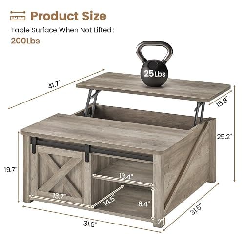 SEDETA Lift Top Coffee Table thumbnail 2