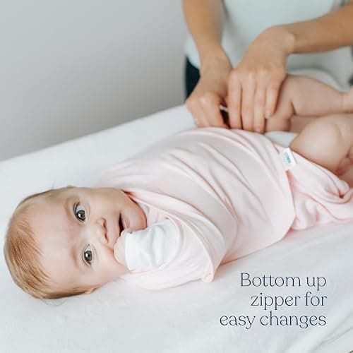 HALO 100% Cotton Sleepsack Swaddle, 3-Way Adjustable Wearable Blanket, TOG 1.5, Floral Vintage Stripe, Small, 3-6 Months thumbnail 5