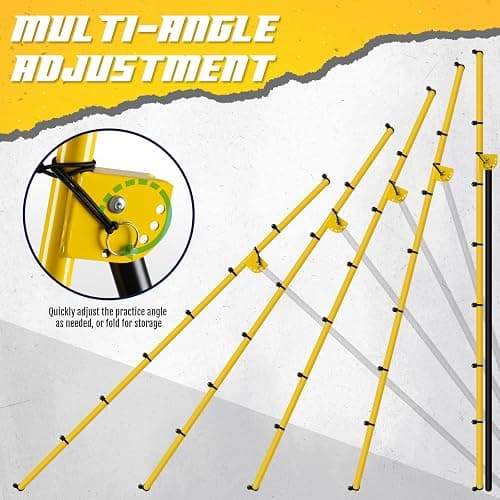 Newbyinn Volleyball Rebounder Net, Volleyball Training Equipment, Bounce Back Net for Volley Ball Practice with 5 Adjustable Rebound Angles 7x4 ft thumbnail 3