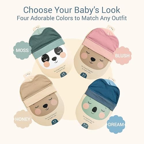 Sleepy Hat The Original Baby Sleep Mask & Soft Eye Shade – Newborn, Sun Hat & Beanie – Travel & Baby Gifts thumbnail 6