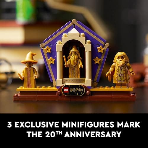 LEGO Harry Potter Hogwarts Icons - Collectors' Edition 76391 20th Anniversary Collectable Model, with 3 Exclusive Golden Minifigures: Dumbledore, McGonagall and Hagrid; Great Gift Idea thumbnail 5