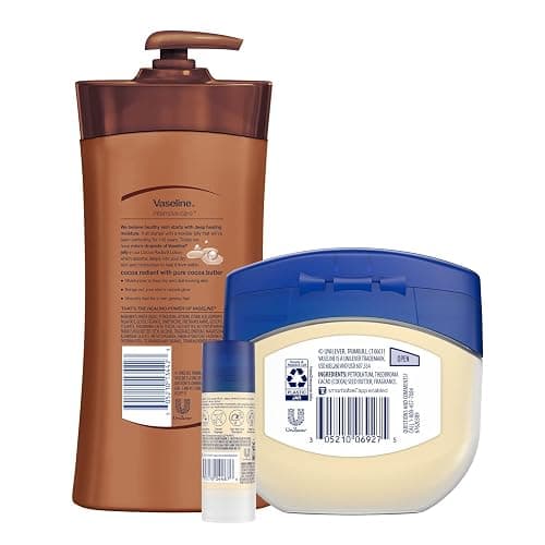 Vaseline Intensive Care Cocoa Radiant Lotion, 20.3 oz Bundled with Moisturizing Healing Jelly Butter, 7.5 and Shimmer Stick, 1.4 oz, Moisturized Skin Light Butter Scent thumbnail 2