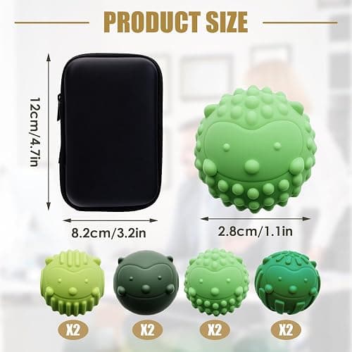 JISPUL Magnetic Sensory Fidget Balls, 8Pcs Magnet Balls Fidget Toys for Adults & Teens with ADHD, Autism, Anxiety, Weighted Magnetic Fidget Balls for Travel, Office & Stocking Stuffers thumbnail 2