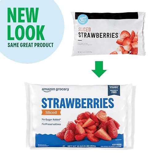 Amazon Grocery, Sliced Strawberries,16 Oz, Frozen (Previously Happy Belly, Packaging May Vary) thumbnail 4