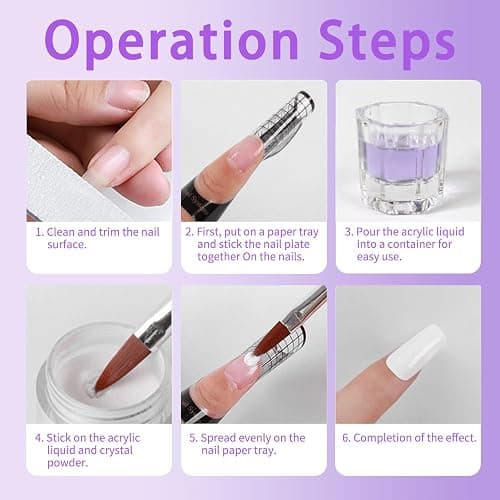 Acrylic Liquid Monomer 120ml/4.2fl.oz,Nail Liquid Monomer,Liquid Monomer for Acrylic Nails,Acrylic Liquid for Acrylic Powder Nails Extension Acrylic Nail Kit (q1, 1) thumbnail 5