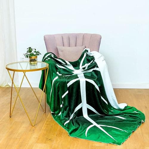Leaf Blanket, Big Leaf Blanket Shape,Soft Plush Flannel DoubleThrow Decorative Leaves Design for Plant Lovers Bed Couch and Sofa[（79x91inch thumbnail 2