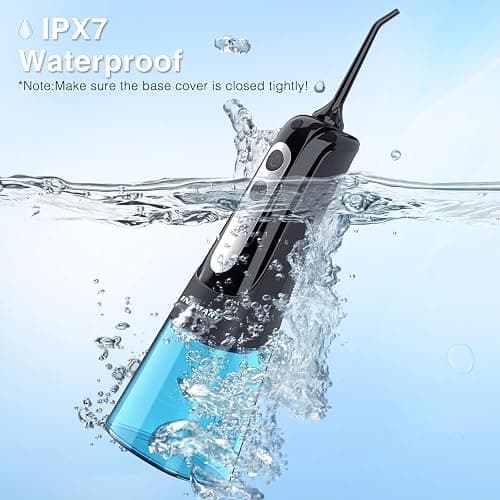 INSMART Water Flosser for Teeth: Cordless Dental Electric Flosser for Oral Care,Rechargeable Floss DIY Mode IPX7 Waterproof,Portable Travel Flossers Set for Teeth cleaning with 4 Modes thumbnail 6