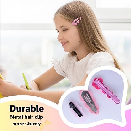 MAITIANISK 70PCS Hair Accessories for Girls Little Girl Hair Clips Barrettes for Baby Toddler Teens Women Kids Cute Candy Colorful Flower Gift for 6-18 Ages (Girls Hair Accessories) thumbnail 4