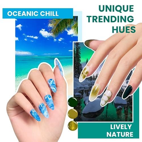 Beetles 110 PCS Gel Nail Polish Set, Fall Gel Polish Kit 100 Colors | Red Brown Green Black Gel Polish with Base & Top Coats, Nail Tools, Soak Off UV Led Needed Manicure Lovers DIY at Home thumbnail 6