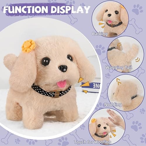 Vanvimen 16 Pcs Robot Dog Toys for Girls, Toys for 3 4 5 6 7 8 Year Old Girls Kids Boys, Realistic Robot Puppy Toddlers Girl Toy for 5-7 6-8, Ideas Birthday Gifts for Girl 3 4 5 6 Year Old thumbnail 6