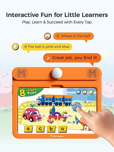 Think Academy Learning Pad - Learn to Read System with Flash Cards Inserted to Learn Alphabet, Numbers, Early Math, Logic, Nature and Daily Life, Educational Toys Gift for 3 4 5 Years Old Boys Girls thumbnail 2