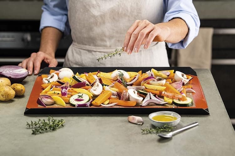 Silpat Premium Non-Stick Silicone Baking Mat, Half Sheet Size, 11-5/8 x 16-1/2, Orange thumbnail 6