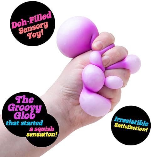 Schylling NeeDoh Original - Sensory Fidget Toy - Purple - Ages 3 to Adult , 1 Count ( Pack of 1) thumbnail 5