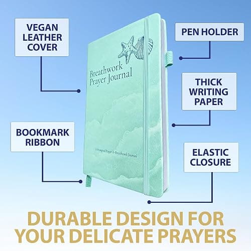 Calm Collective Breathwork & Prayer Journal for Women & Men, 50 Days of Stress Relief & Meditation, Holotropic Breathing Techniques, Reflection, Bible Study Supplies, Christian Gifts, Religious Gift thumbnail 6