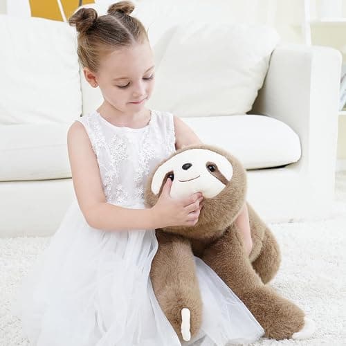 YGZE Weighted Sloth Stuffed Animal – 25 Inch, 4 lbs Plush Lying Toy for Kids and Adults – Soft and Cozy Weighted Companion for Bedtime, Gifting, and Everyday Comfort thumbnail 7