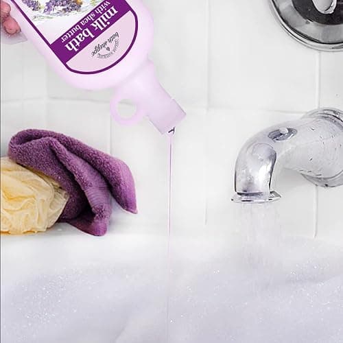 Village Naturals Bath Shoppe Moisturizing Lavender Chamomile Milk Bath - Hydrates Skin - Made with Shea Butter and Vitamin E (Pack of 2 Bottles, 28 fl oz Each) thumbnail 4
