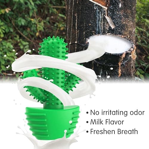 Pamlulu Dog Chew Toys Dog Toothbrush Stick Teeth Cleaning Brush Dental for Medium Large Dog, Puppy Christmas Easter Birthday Gifts, Outdoor Squeaky Toys for Aggressive Chewers Interactive Tough Toys thumbnail 6