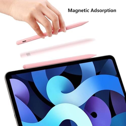 Pencil for Apple, Stylus Pen for iPad A16 11th/10th/9/8/7/6 Generation, iPad Pro M4 13"/11"/12.9", iPad Air M3/M2/5/4/3 Gen, iPad mini A17 Pro 7/6/5, Palm Rejection & Tilt Sensitivity (Pink) thumbnail 7