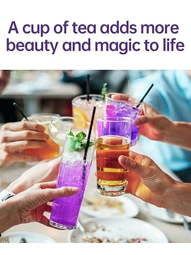 TeeLux Butterfly Pea Flower Tea, Non-GMO, Pure Natural Butterfly Pea Tea, Premium Dried Butterfly Pea Flower for Blue & Purple Drinks and Food Coloring, 1.76 Oz - Butterfly Pea Flower Tea - 1.76 Ounce (Pack of 1) thumbnail 6